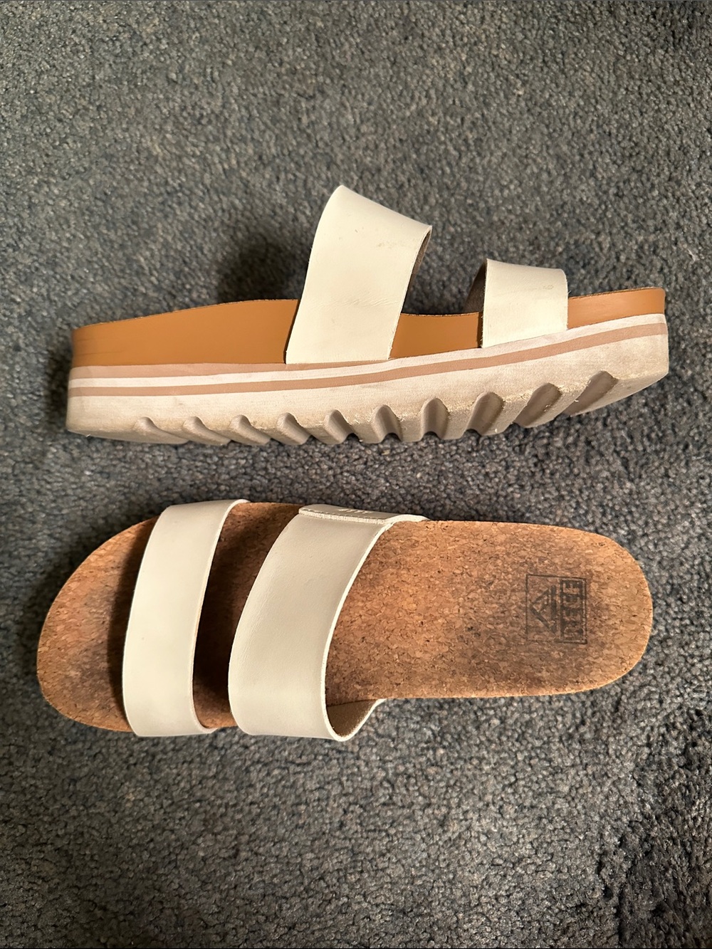 Reef Cushion Vista Hi Cloud Double-Strap Platform Slide Sandals